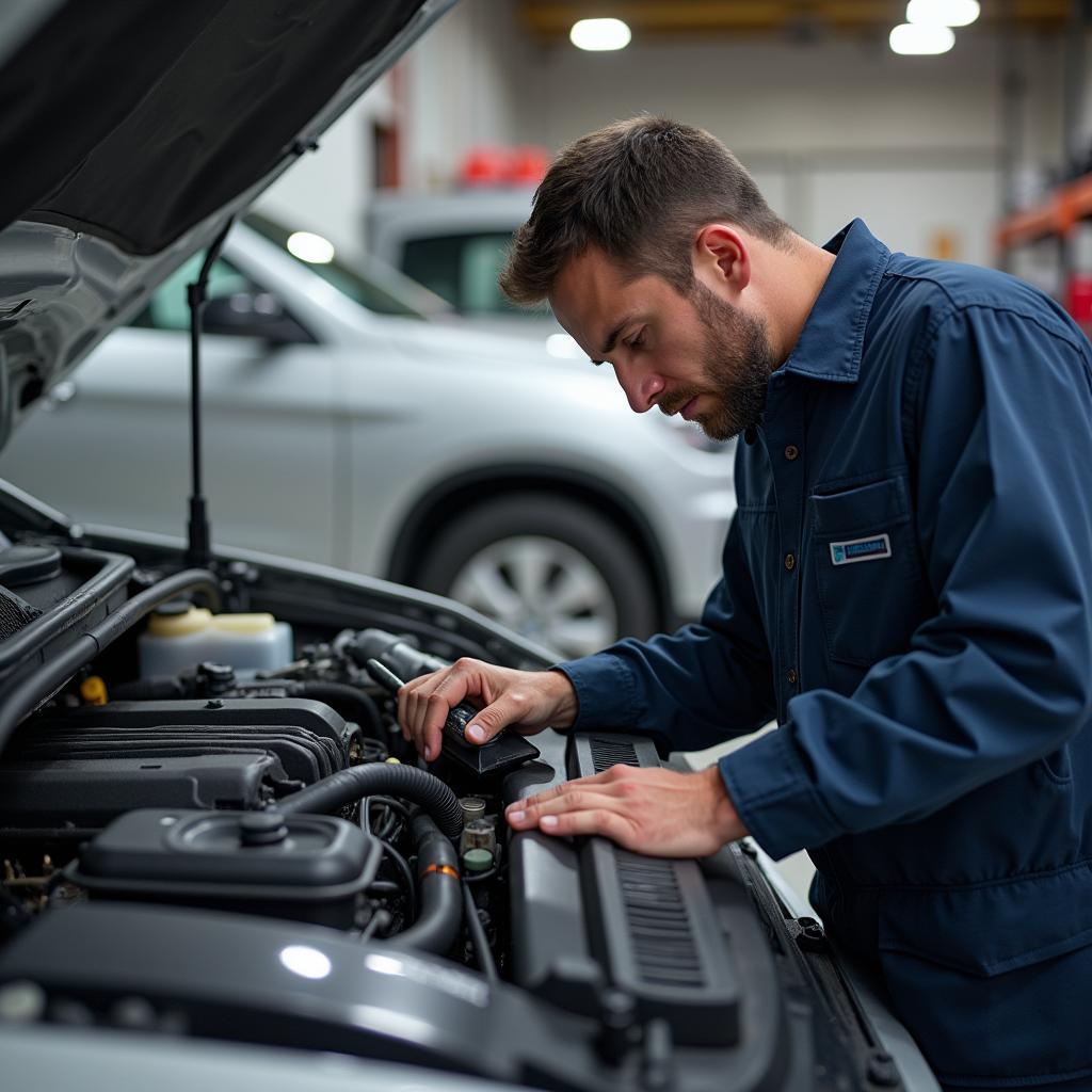 Experienced Mechanic Conducting Car Repairs