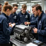 Mercedes Engine Training for College Students