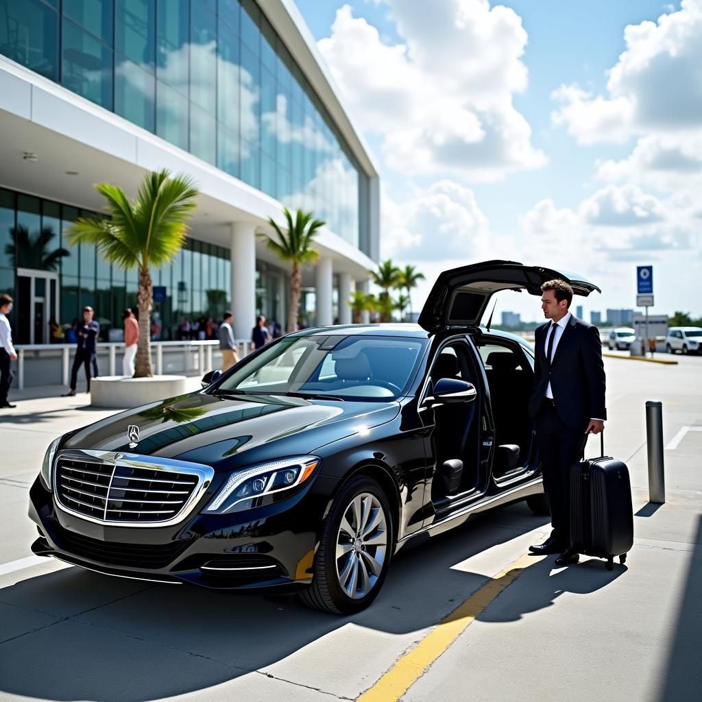 Car service pickup at Miami International Airport