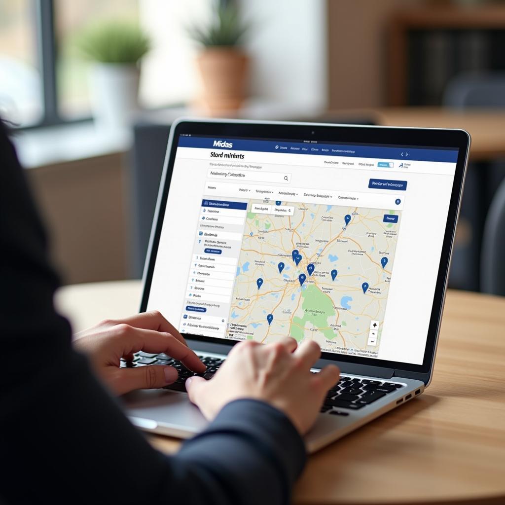 Using the Midas Website Store Locator