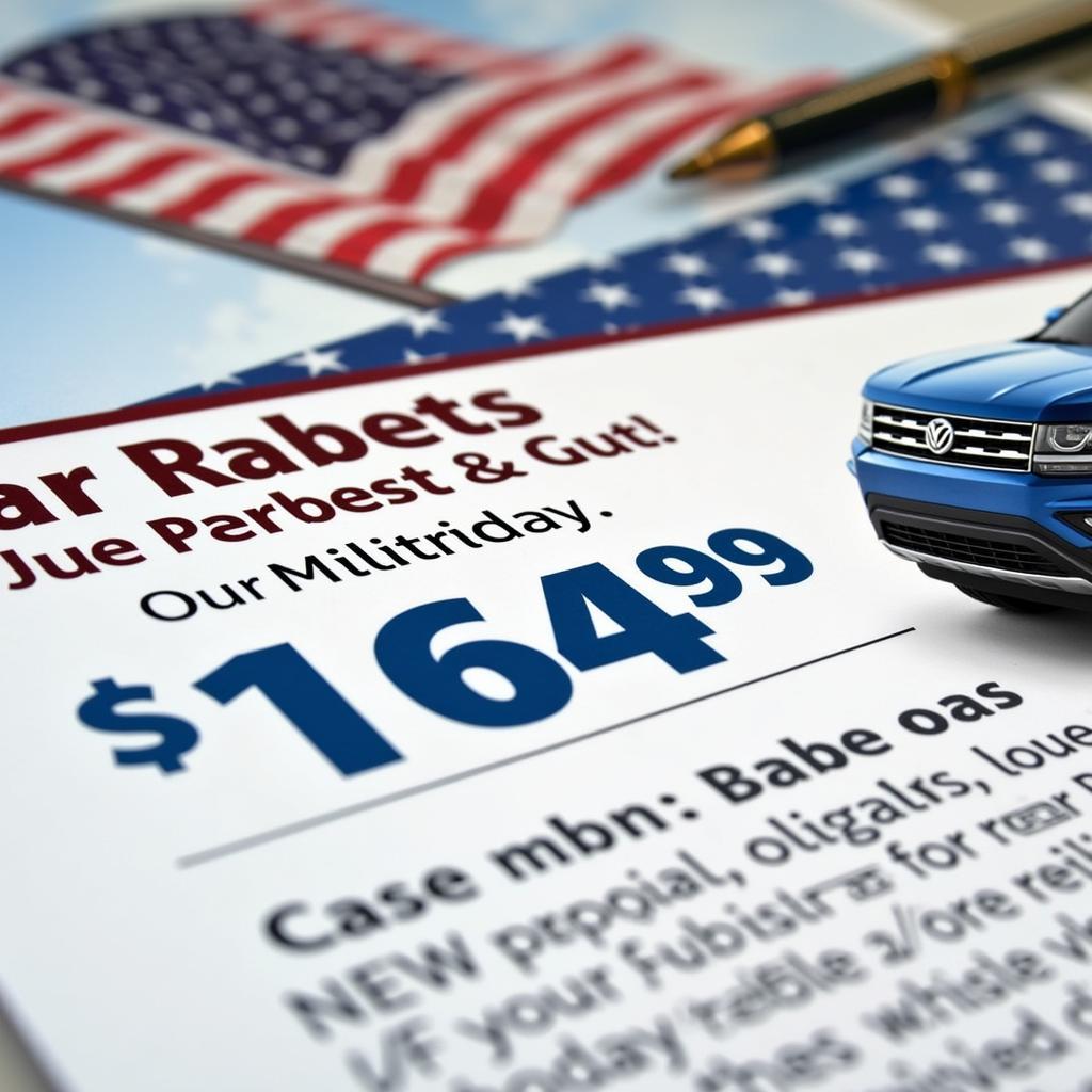 Military Car Purchase Rebate Offer