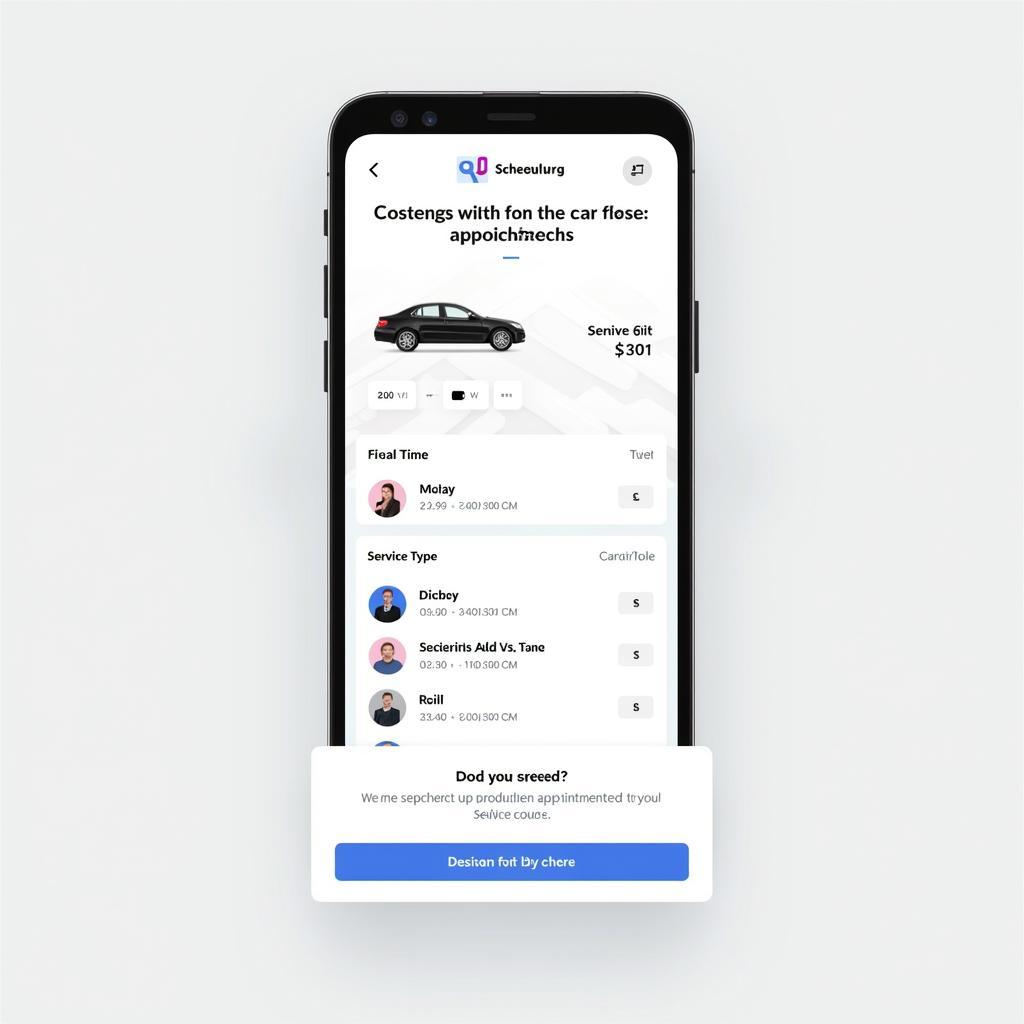 Mobile Car Service Appointment Scheduling