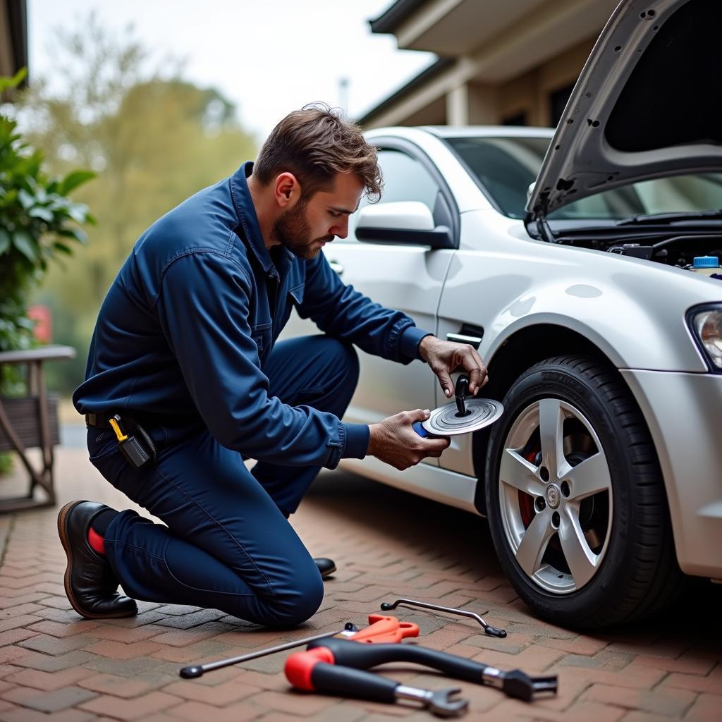 Mobile Car Service Jandabup Mechanic Working