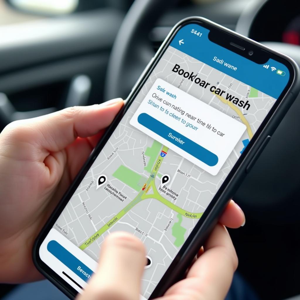 Booking a Car Wash on Your Phone