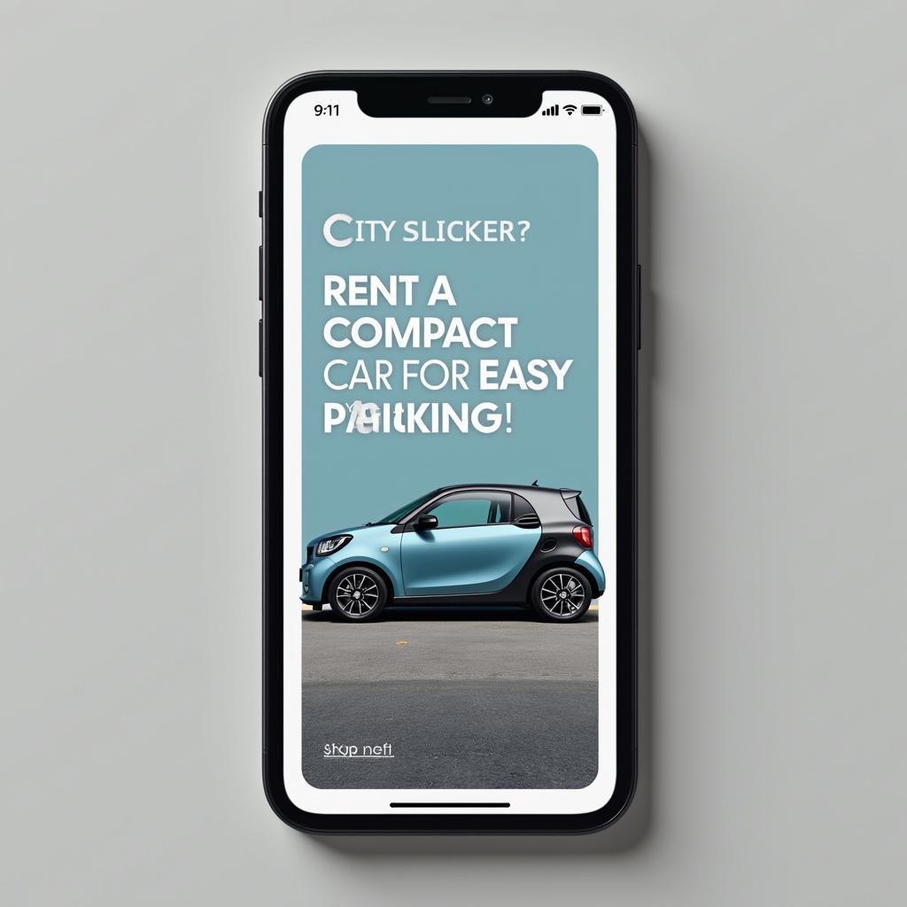 Mobile-Optimized Car Rental Banner Ad