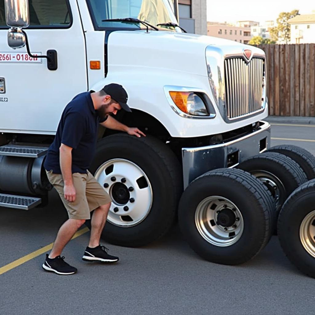 Mobile Tire Change Service in Action