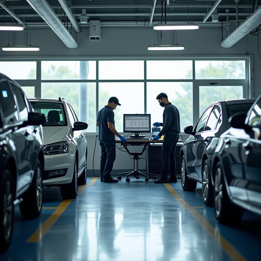 Modern Car Service Center in India