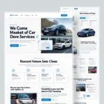 Modern Car Service Classified Ad HTML Example