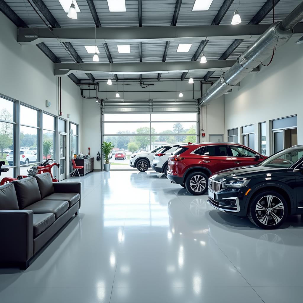 Modern and Clean Car Service Facility