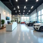 Modern Car Service Reception Area