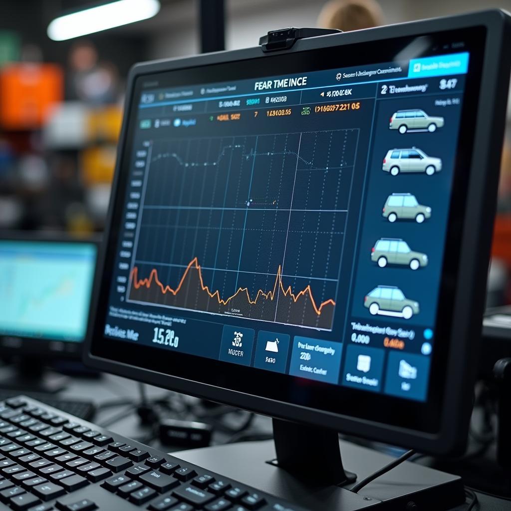 Modern Diagnostic Equipment at a Car Service Station in Erodde