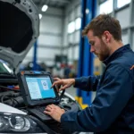 Modern Diagnostic Equipment in a Multi Car Service Centre