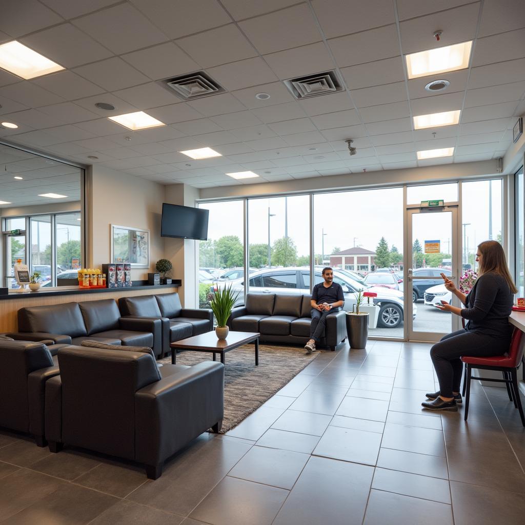 Modern Honda Service Center Waiting Area