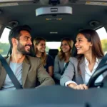 Group of Professionals Carpooling in Mohali