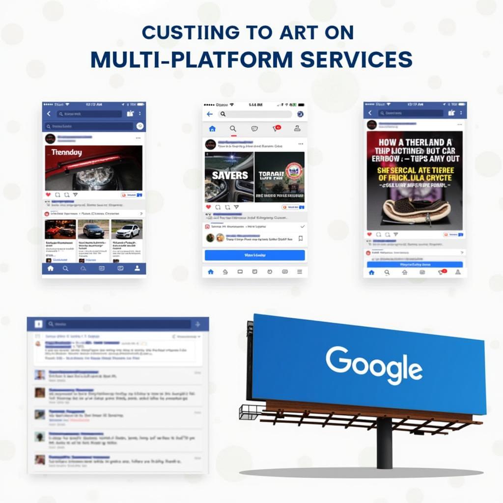 Car Service Ads Across Multiple Platforms