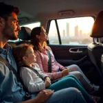 Family enjoying a Mumbai Car Service trip