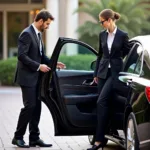 Naples Private Car Service Chauffeur Opening Door