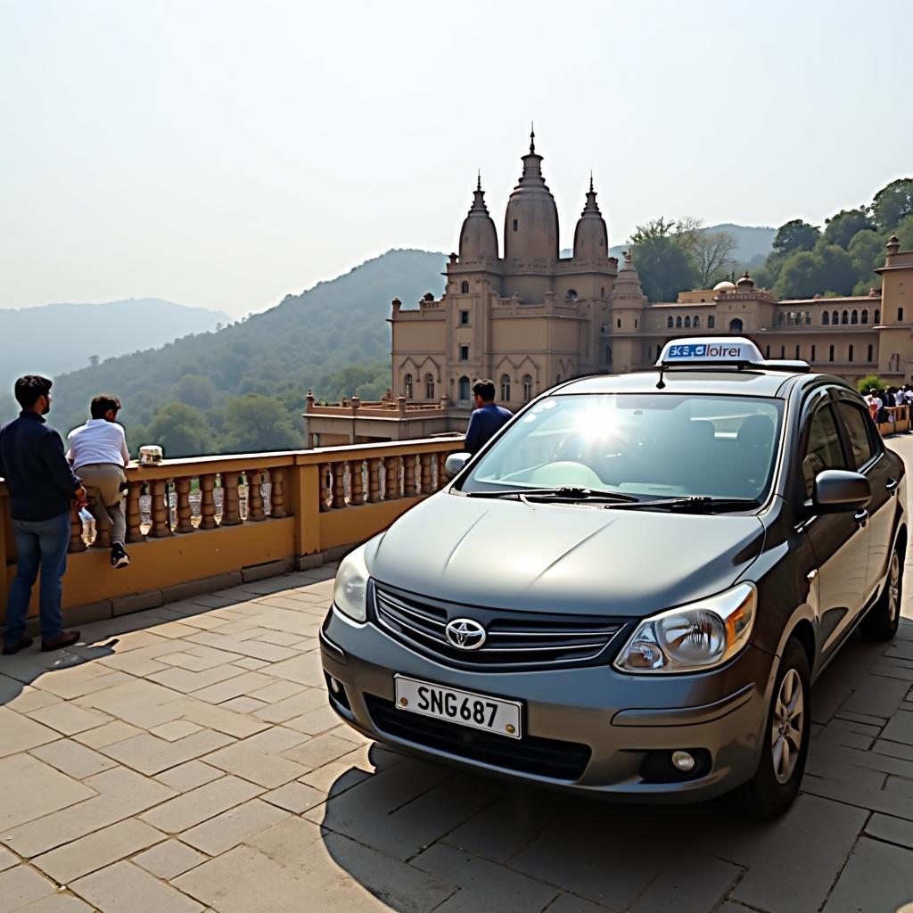 Nashik Cab at a Tourist Spot