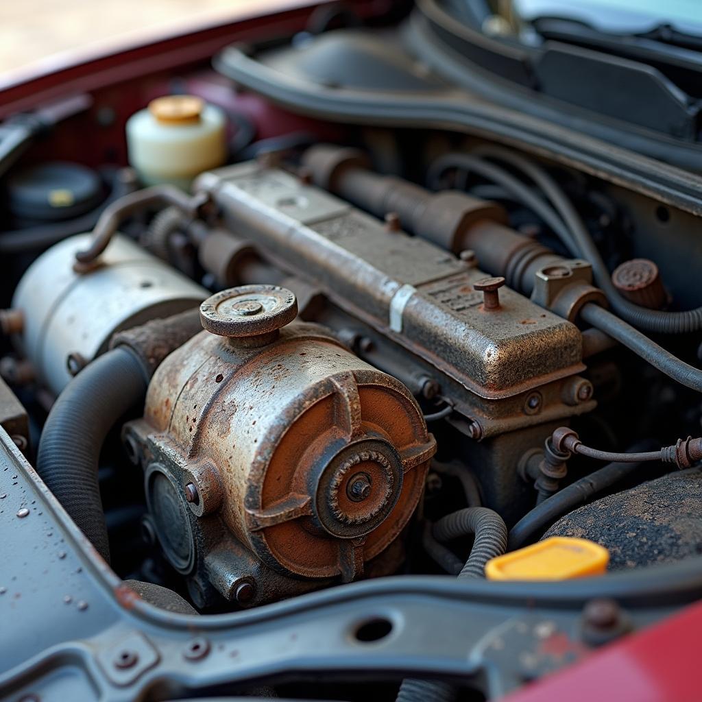 Neglected Car Engine Damage due to Skipped Servicing