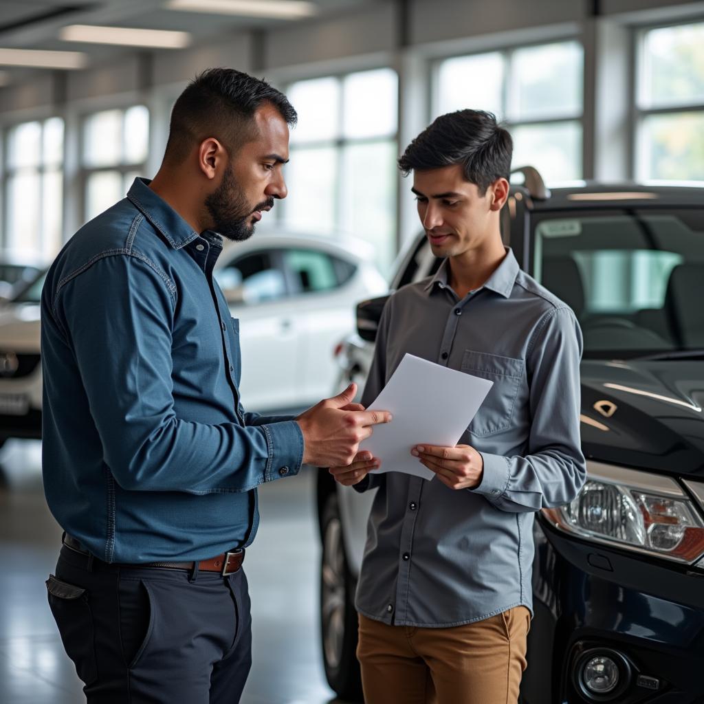 Nissan Car Service Customer Interaction