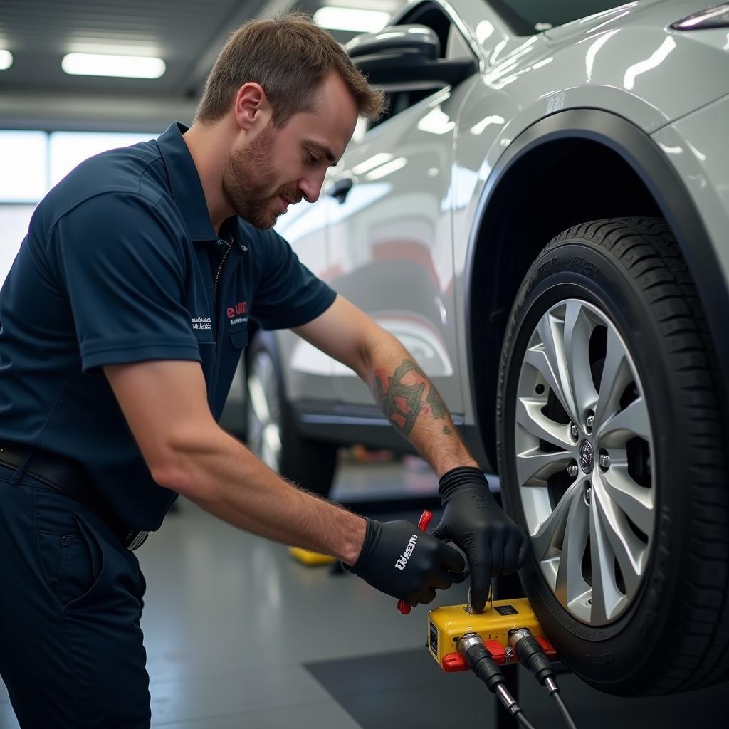 Nissan Expert Technician at Work in Kochi