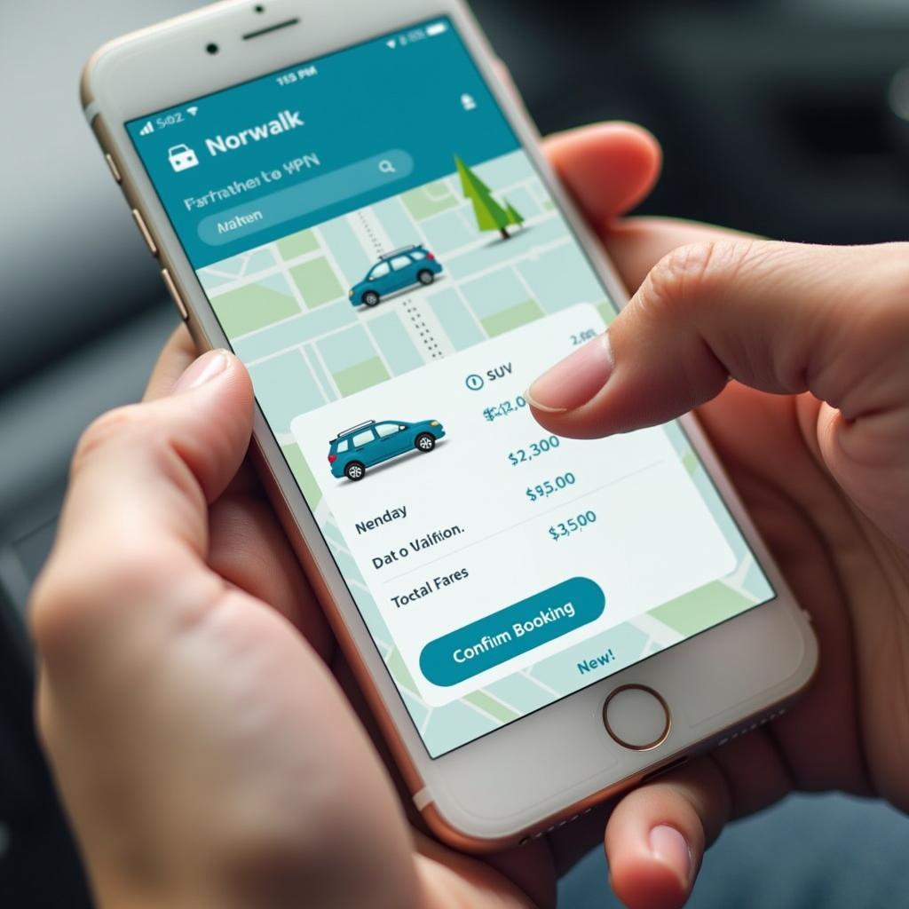 Booking a Norwalk to HPN car service via a mobile app