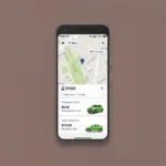 Ola Car Service App Interface on a Smartphone