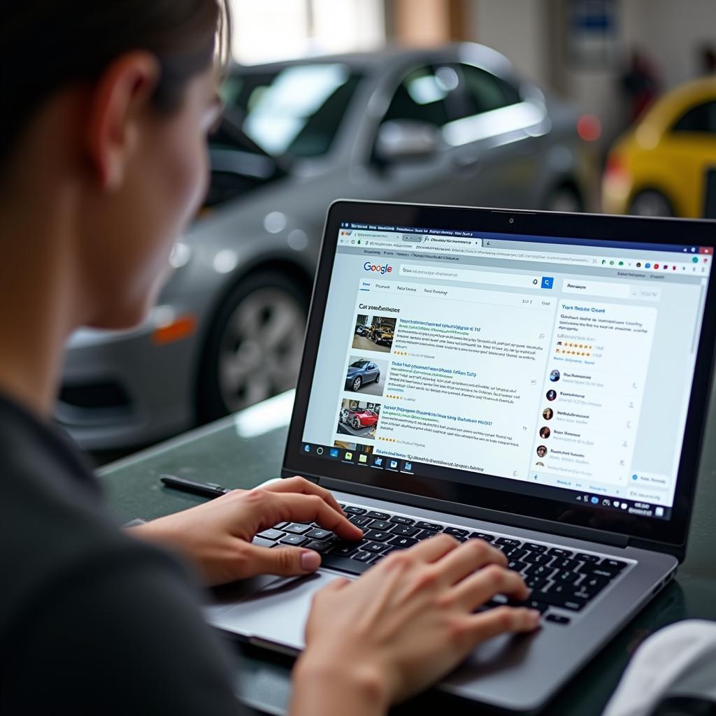 Searching Online for Car Mechanic Services