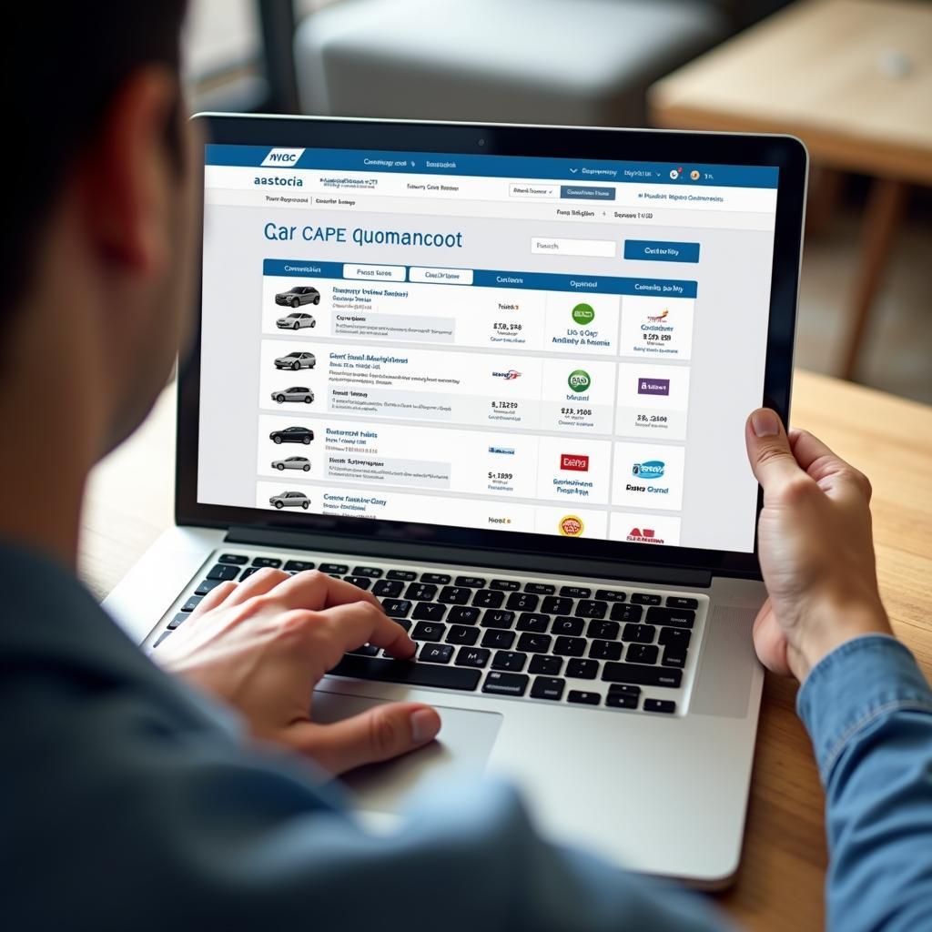 Using an Online Car Rental Quotation Platform