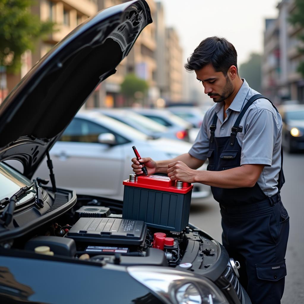 Onsite Car Battery Replacement Technician in Bandra