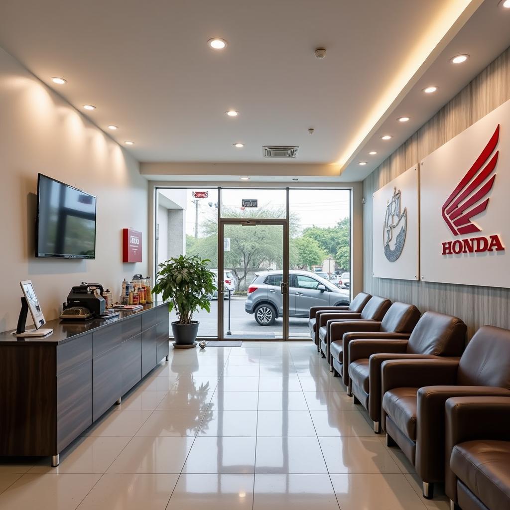 Comfortable Waiting Area at Paras Honda Service Center