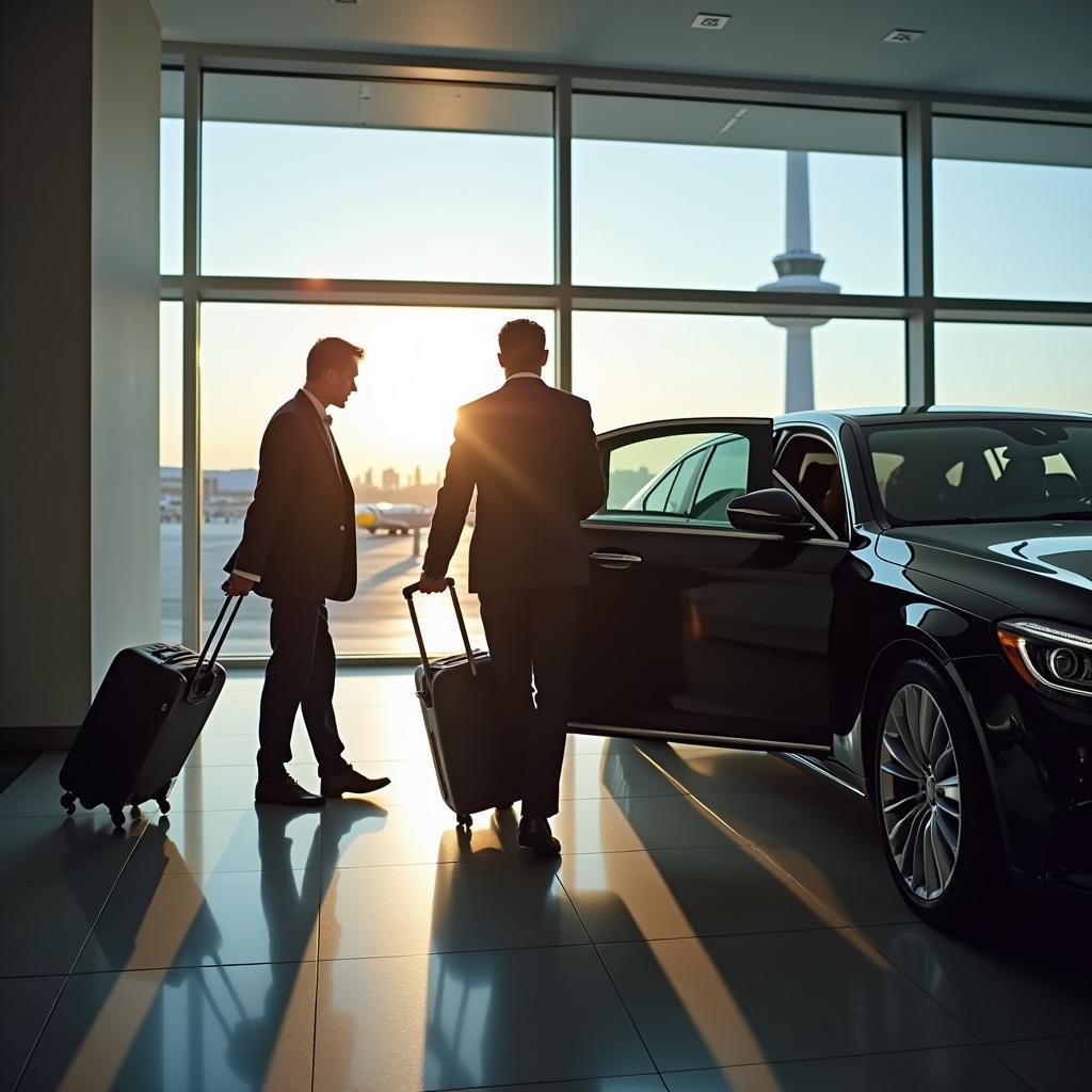 Passenger Arriving at JFK with Car Service