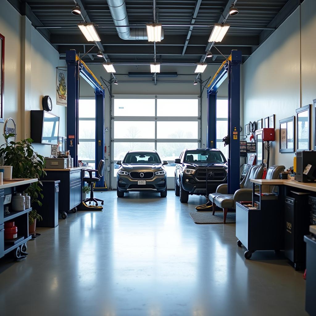 Modern and Clean Auto Repair Shop Interior in Paterson NJ