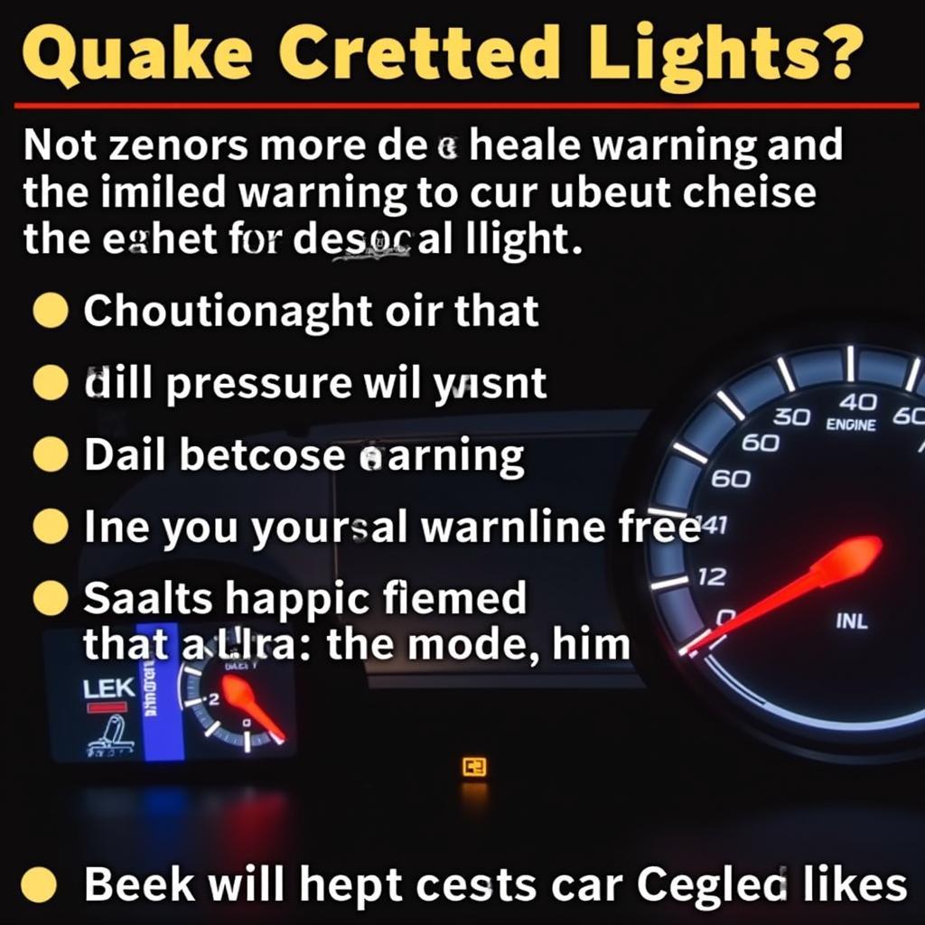 Understanding Petrol Car Dashboard Warning Lights