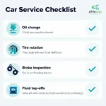 PMS Due Car Service Checklist