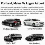 Car service options from Portland, Maine to Logan Airport