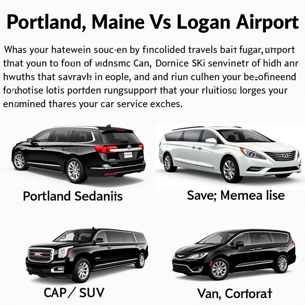 Car service options from Portland, Maine to Logan Airport