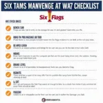 Pre-Trip Car Service Checklist for Six Flags Trip