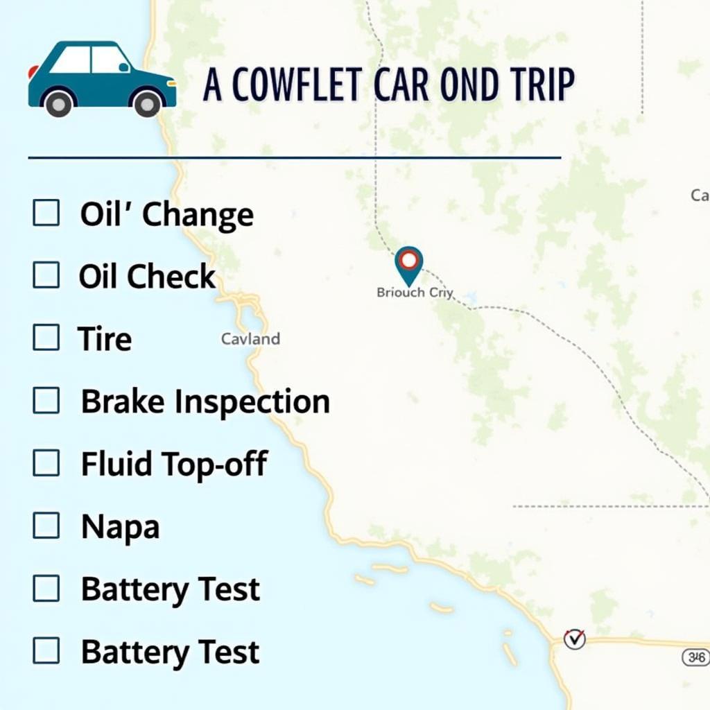 Pre-Trip Car Service Checklist for Oakland to Napa Road Trips