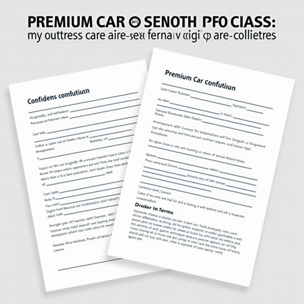 Premium Car Buying Service Agreement