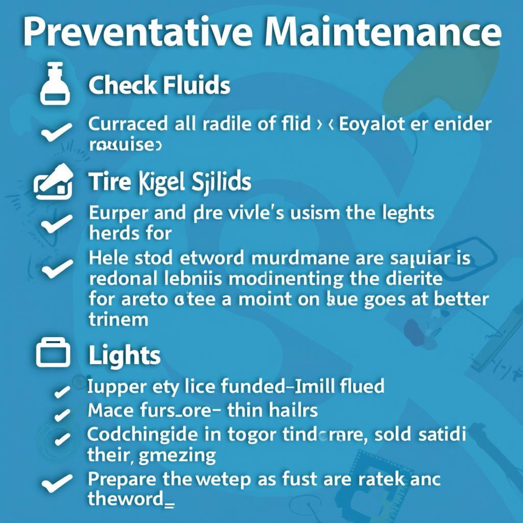 Preventative Car Maintenance Checklist