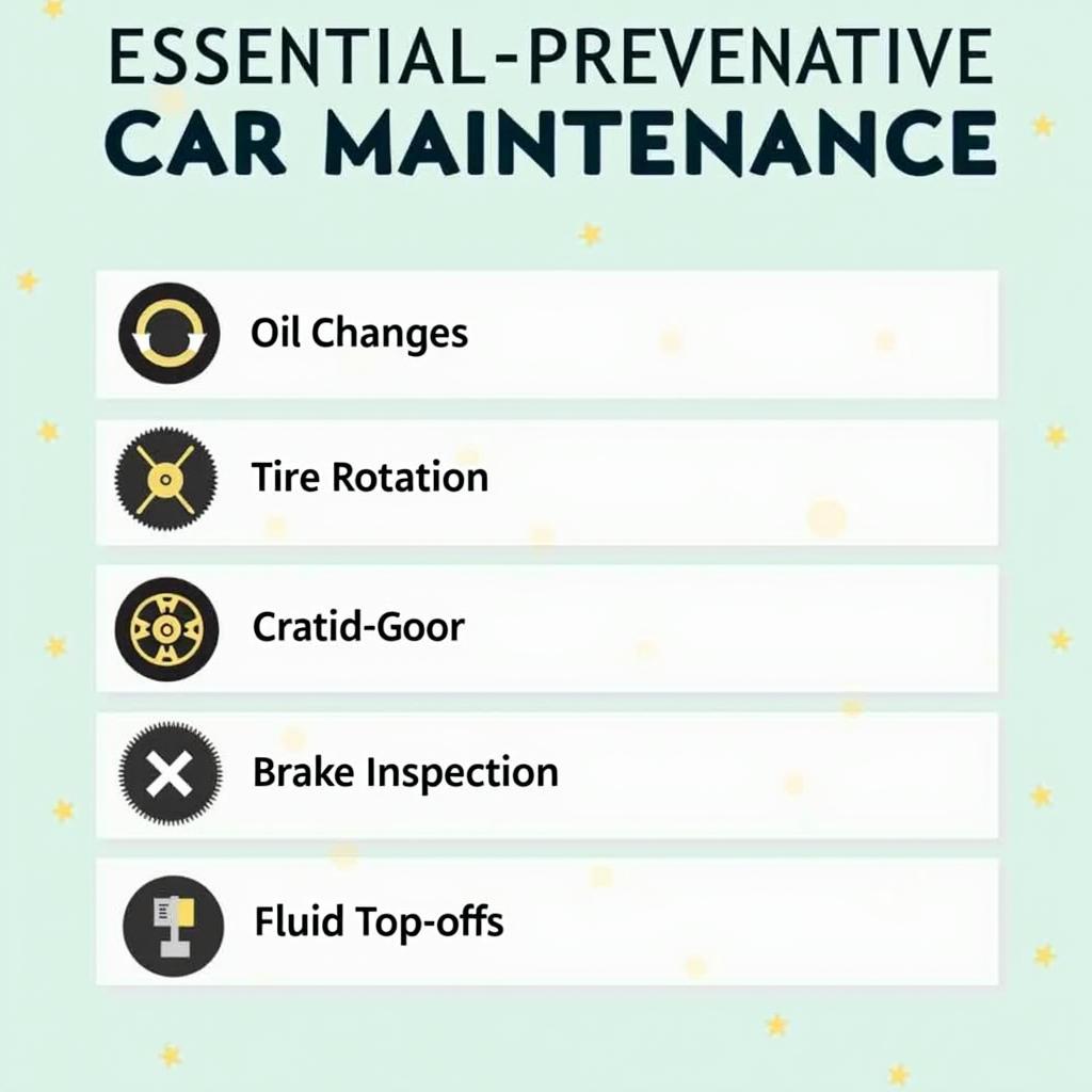 Preventative Car Maintenance Checklist