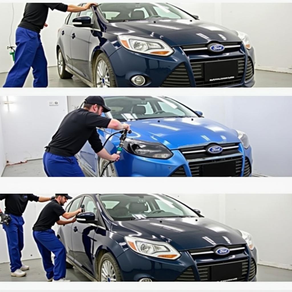 Professional Ford Car Painting Process