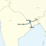 Raipur to Bhilai Highway Route