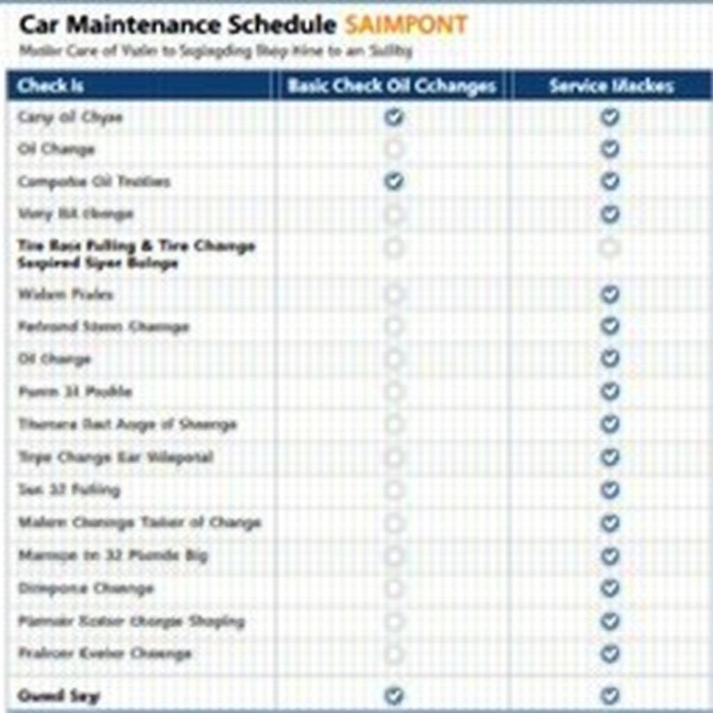 Car Maintenance Schedule for Optimal Performance