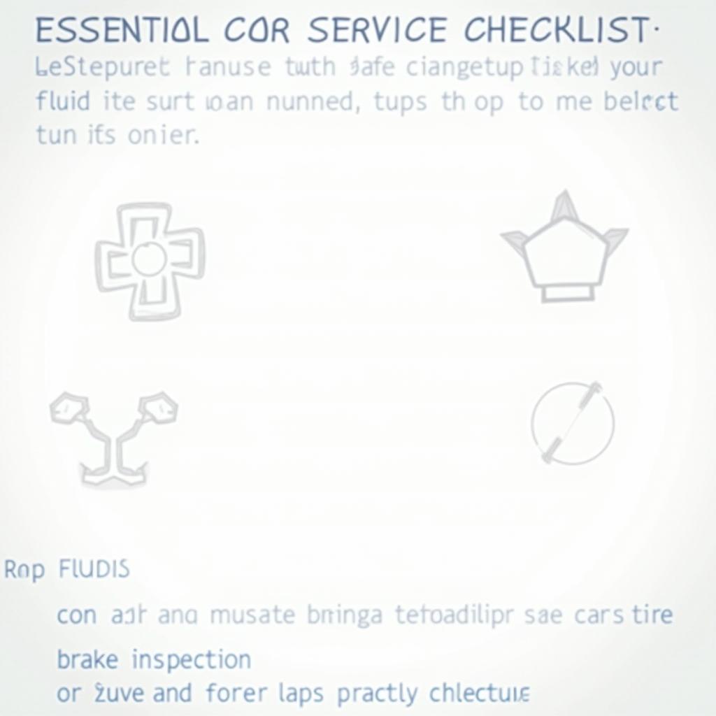 Regular Car Service Checklist