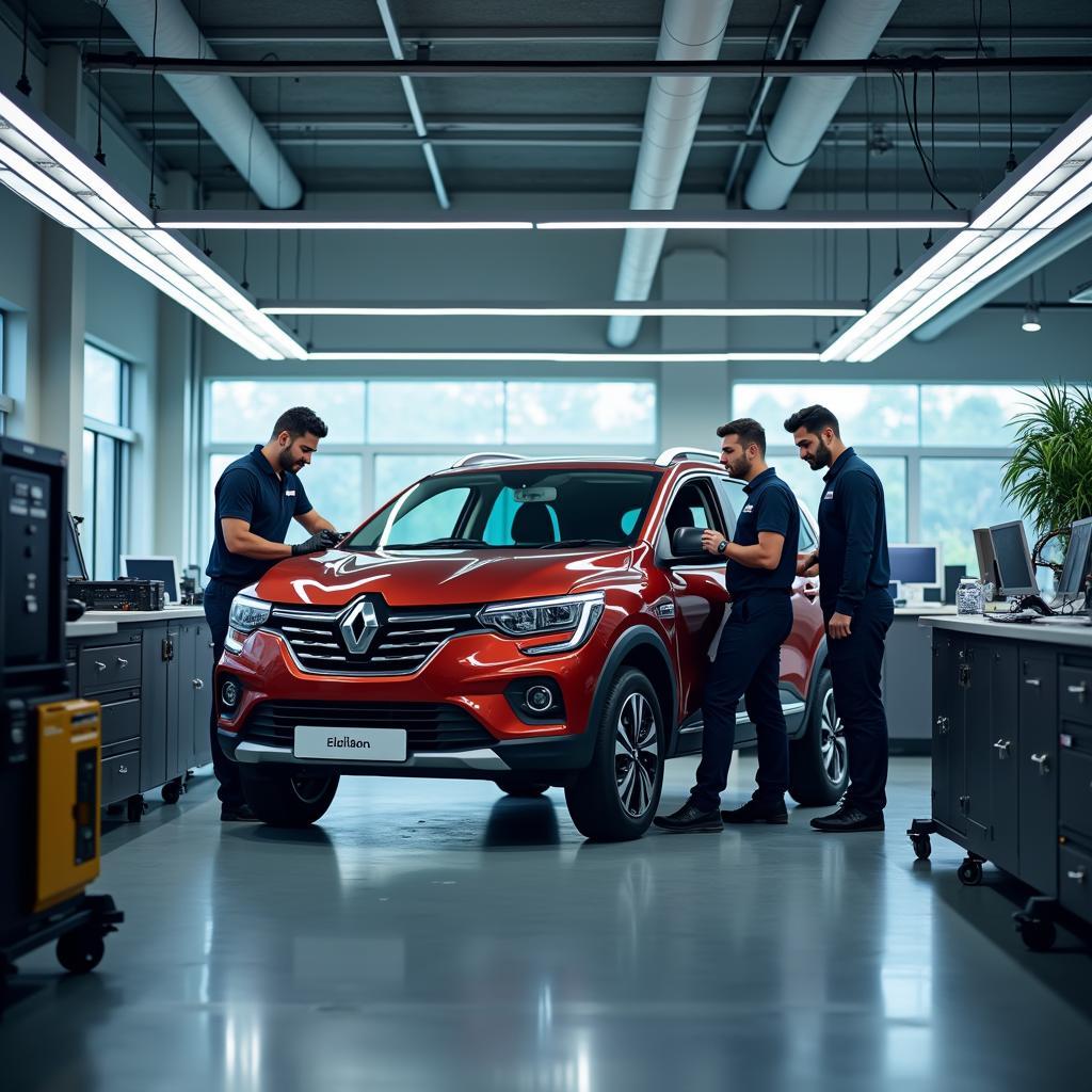 Modern Renault Service Center Facility in Lucknow