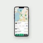 Ride-Hailing App Interface in Karachi