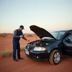 Roadside assistance scenario in Australia