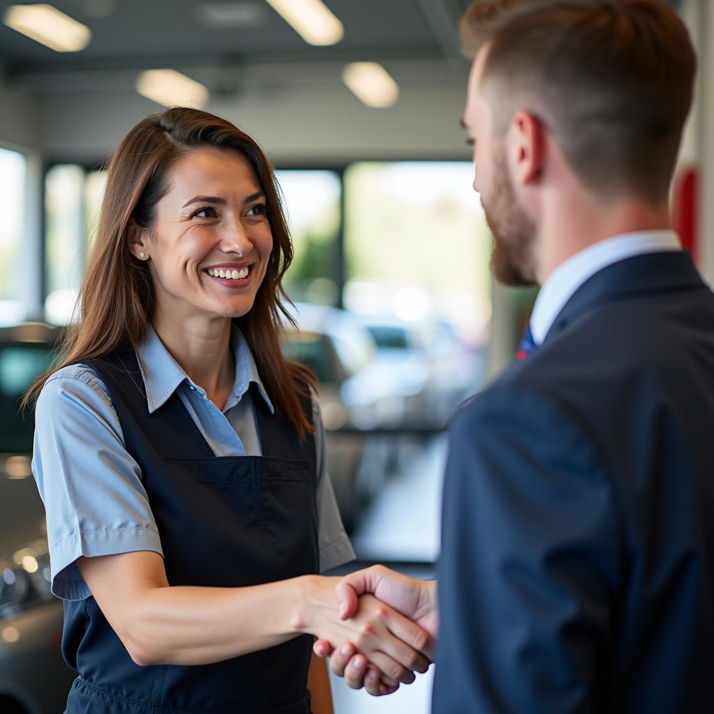 Happy Customer at Ron's Car Service in London